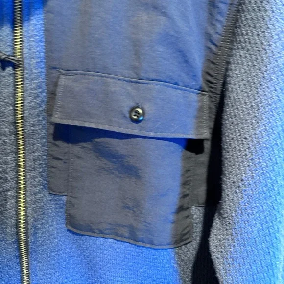 The North‎ Face Mens Fleece Jacket Full Zip Blue Black Outdoor Casual - Picture 6 of 7